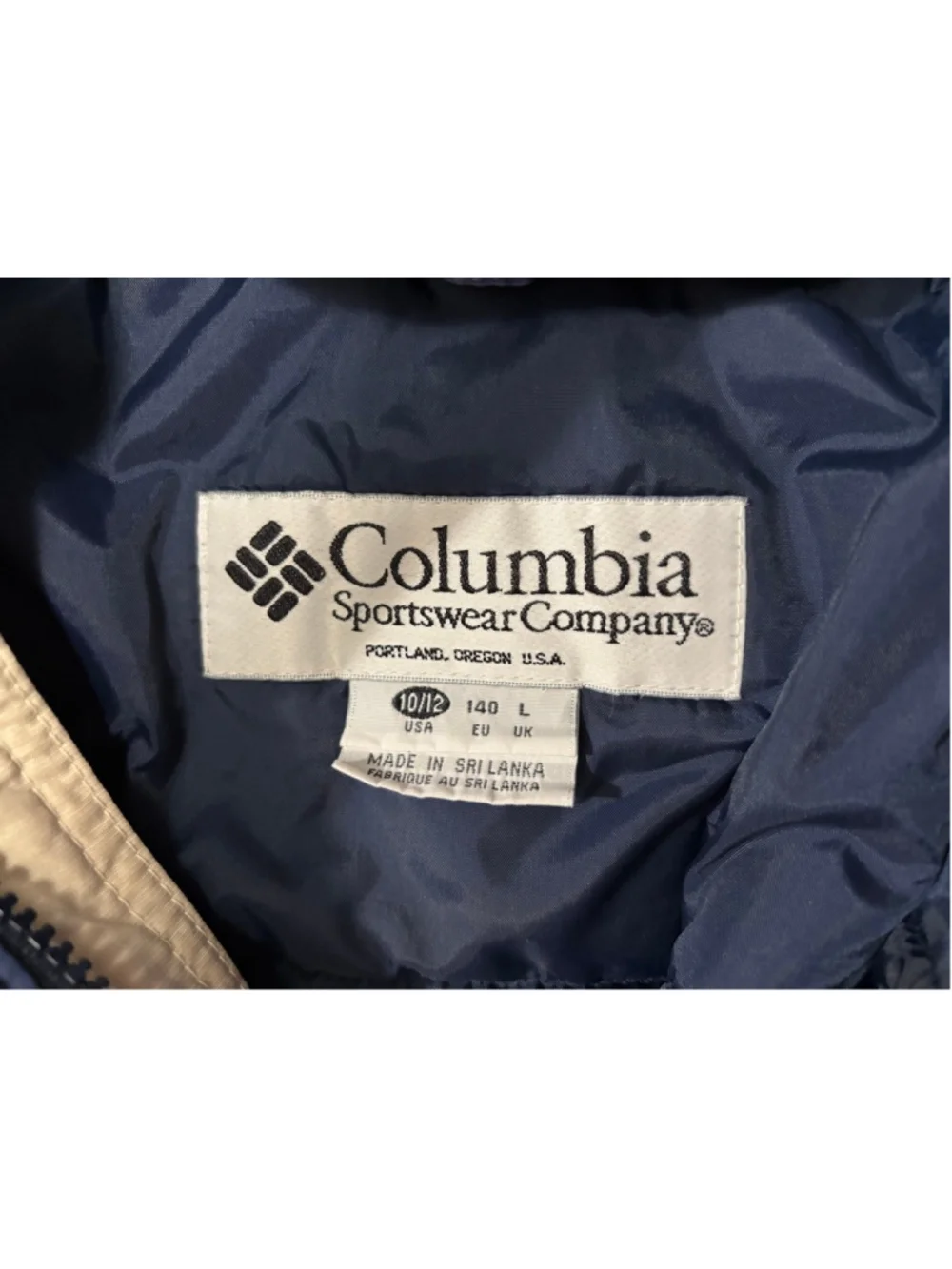 Columbia Fire Ridge Youth Large 10/12 Blue Puffer